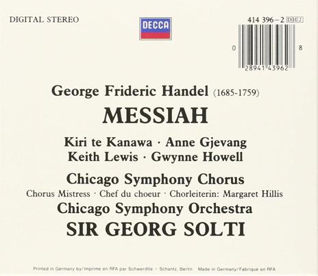 Il Messia - CD Audio di Georg Solti,Georg Friedrich Händel - 2