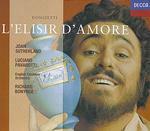 L'elisir d'amore - CD Audio di Gaetano Donizetti,Luciano Pavarotti,Joan Sutherland,Richard Bonynge,English Chamber Orchestra