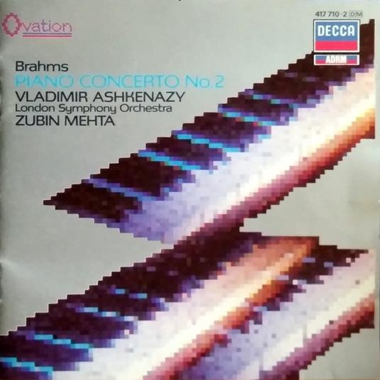 Piano Concerto No. 2 - CD Audio di Johannes Brahms,Vladimir Ashkenazy,Zubin Mehta,London Symphony Orchestra