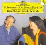 Sonate per violino e pianoforte n.4, n.5 - CD Audio di Ludwig van Beethoven,Martha Argerich,Gidon Kremer