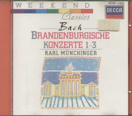 Brandebourgische Konzerte 1-3 - CD Audio di Karl Münchinger