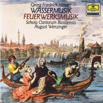 Wassermusik / Feuerwerksmusik - CD Audio di Georg Friedrich Händel,Schola Cantorum Basiliensis,August Wenzinger
