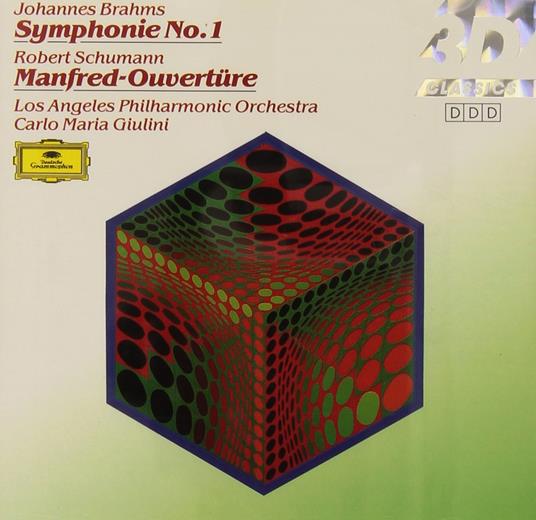 Brahms: Sinfonia no 1- Schumann: Manfred Overture / Carlo Maria Giulini - CD - CD Audio