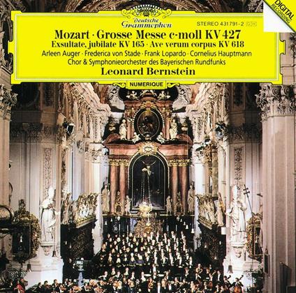 Messa K427 - Exsultate Jubilate K165 - Ave Verum Corpus - CD Audio di Leonard Bernstein,Wolfgang Amadeus Mozart,Orchestra Sinfonica della Radio Bavarese