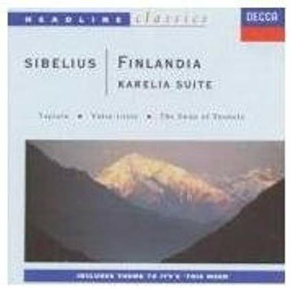 Finlandia Karelia Suite Tapiola Valse Triste Swan Tuonela - CD Audio di Jean Sibelius,Lorin Maazel,Philharmonia Orchestra
