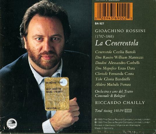 La Cenerentola - CD Audio di Cecilia Bartoli,Gioachino Rossini,Riccardo Chailly,Orchestra del Teatro Comunale di Bologna - 2