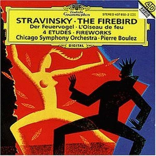 L'uccello di fuoco (L'oiseau de feu) - Fuochi d'artificio (Feu d'artificie) - Quattro Studi - CD Audio di Pierre Boulez,Igor Stravinsky,Chicago Symphony Orchestra