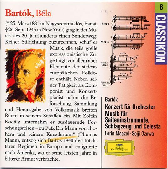 Concerto For Orchestra - CD Audio di Bela Bartok