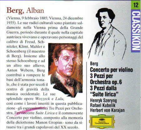 Violinkonzert 3 Orchesterstucke Op 6 Ua - CD Audio di Berg