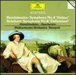 CD Sinfonia n.8 / Sinfonia n.4 Franz Schubert Felix Mendelssohn-Bartholdy Giuseppe Sinopoli