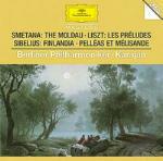 La Moldava (Die Moldau) / Les Préludes / Finlandia - CD Audio di Franz Liszt,Jean Sibelius,Bedrich Smetana,Herbert Von Karajan,Berliner Philharmoniker