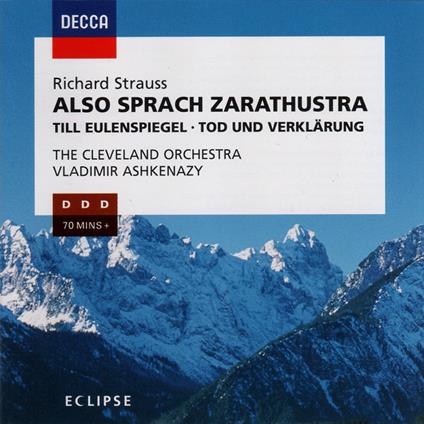 Also Sprach Zarathustra Till Eulenspiegel Tod Und Verklarung - CD Audio di Richard Strauss,Vladimir Ashkenazy,Cleveland Orchestra