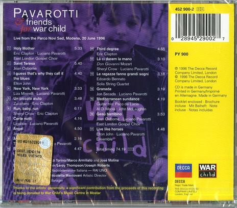 Pavarotti & Friends for War Child - CD Audio - 2