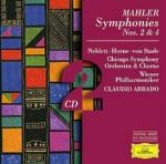 Sinfonie n.2, n.4 - CD Audio di Gustav Mahler,Claudio Abbado,Chicago Symphony Orchestra,Wiener Philharmoniker