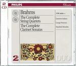 Quartetti per archi e con clarinetto completi - CD Audio di Johannes Brahms,Quartetto Italiano