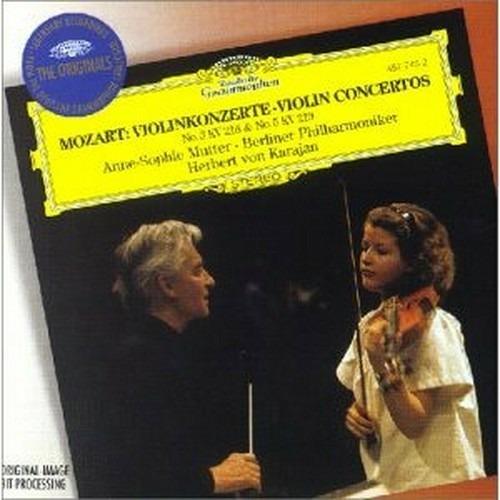 Concerti per violino n.3, n.5 - CD Audio di Wolfgang Amadeus Mozart,Herbert Von Karajan,Anne-Sophie Mutter,Berliner Philharmoniker