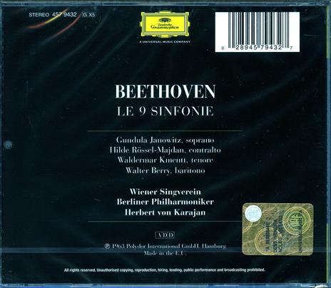 Sinfonie complete - CD Audio di Ludwig van Beethoven,Herbert Von Karajan,Berliner Philharmoniker - 2