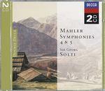 Sinfonie n.4, n.5 - CD Audio di Gustav Mahler,Georg Solti,Chicago Symphony Orchestra,Royal Concertgebouw Orchestra
