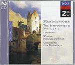 Sinfonie n.3, n.4, n.5 - CD Audio di Felix Mendelssohn-Bartholdy,Christoph von Dohnanyi,Wiener Philharmoniker