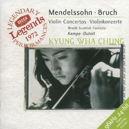Concerto per violino / Concerto per violino - CD Audio di Felix Mendelssohn-Bartholdy,Max Bruch,Charles Dutoit,Kyung-Wha Chung,Royal Philharmonic Orchestra,Orchestra Sinfonica di Montreal