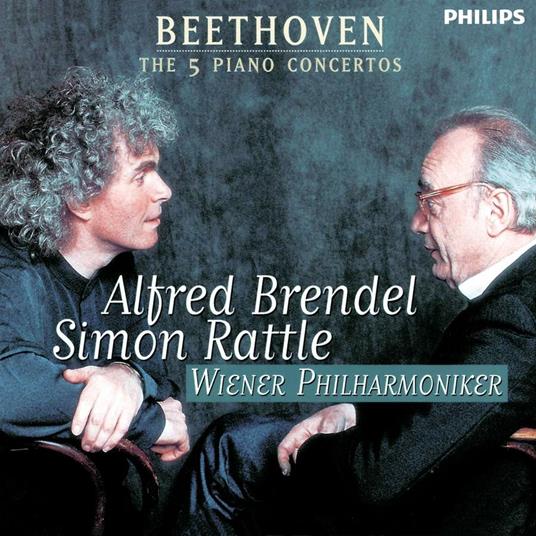 Concerti per pianoforte n.1, n.2, n.3, n.4, n.5 - CD Audio di Ludwig van Beethoven,Alfred Brendel,Simon Rattle,Wiener Philharmoniker