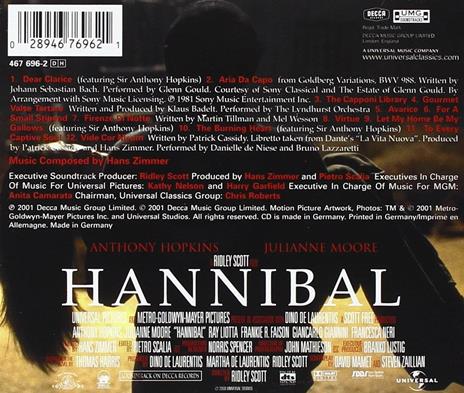 Hannibal (Colonna sonora) - CD Audio di Klaus Badelt - 2