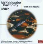 Concerto per violino / Concerto per violino - CD Audio di Felix Mendelssohn-Bartholdy,Max Bruch,Salvatore Accardo,Kurt Masur,London Philharmonic Orchestra,Gewandhaus Orchester Lipsia