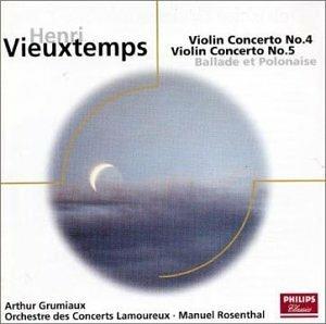 Concerti per violino n.4, n.5 - CD Audio di Henri Vieuxtemps,Arthur Grumiaux,Orchestre des Concerts Lamoureux