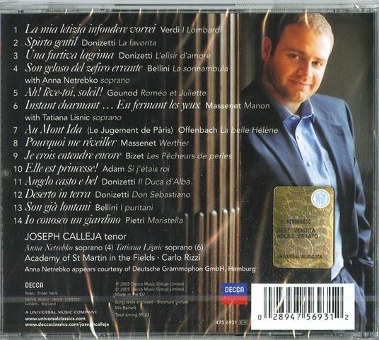 The Golden Voice - CD Audio di Joseph Calleja - 2
