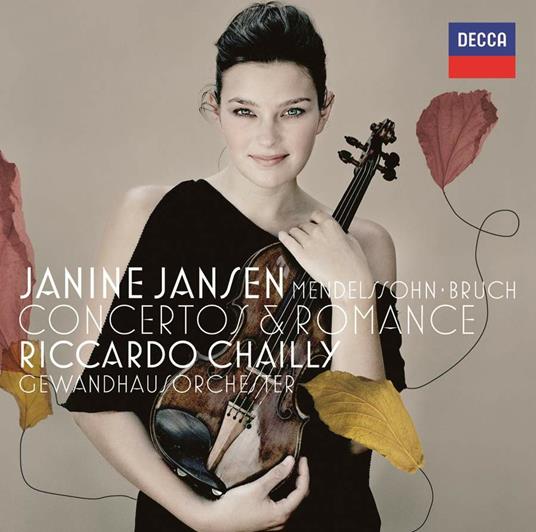Concerti per violino e romanze - CD Audio di Felix Mendelssohn-Bartholdy,Max Bruch,Riccardo Chailly,Gewandhaus Orchester Lipsia,Janine Jansen