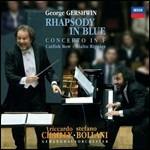 Rapsodia in blu - Concerto in Fa - CD Audio di George Gershwin,Stefano Bollani,Riccardo Chailly,Gewandhaus Orchester Lipsia