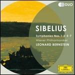 Sinfonie n.1, n.2, n.5, n.7 - CD Audio di Leonard Bernstein,Jean Sibelius,Wiener Philharmoniker