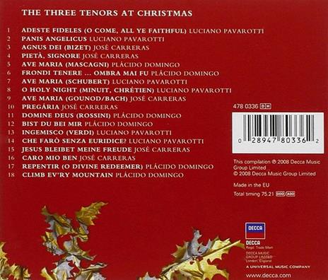 The 3 Tenors at Christmas - CD Audio di Placido Domingo,Luciano Pavarotti,José Carreras - 2