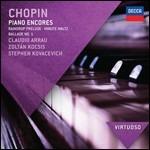 Piano encores - CD Audio di Frederic Chopin,Claudio Arrau,Zoltan Kocsis,Stephen Kovacevich