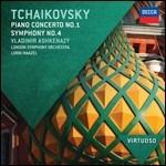Concerto per pianoforte n.1 - Sinfonia n.4 - CD Audio di Pyotr Ilyich Tchaikovsky,Lorin Maazel,Vladimir Ashkenazy,London Symphony Orchestra