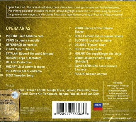 Celebri arie d'opera - CD Audio di Luciano Pavarotti,Joan Sutherland,Renata Tebaldi - 2