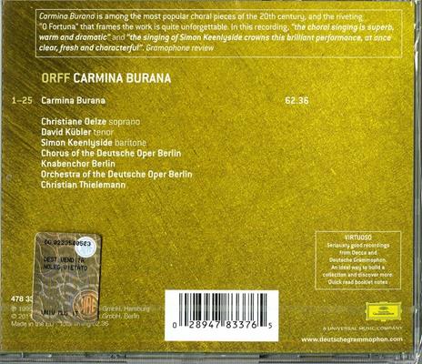 Carmina Burana - CD Audio di Carl Orff,Christian Thielemann,Orchester der Deutschen Oper Berlino - 2
