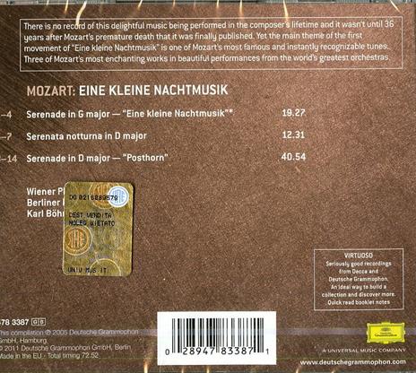 Eine Kleine Nachtmusik - CD Audio di Wolfgang Amadeus Mozart,Karl Böhm,Wiener Philharmoniker - 2