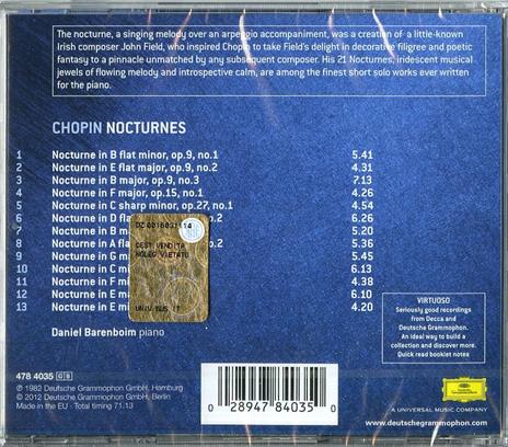 Notturni - CD Audio di Frederic Chopin,Daniel Barenboim - 2