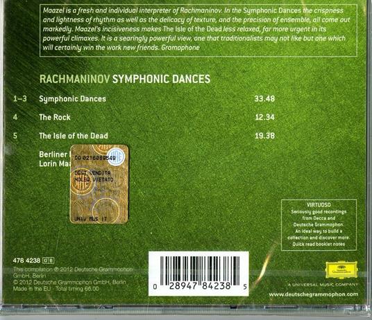 Danze sinfoniche - L'isola dei morti - CD Audio di Sergei Rachmaninov,Lorin Maazel,Berliner Philharmoniker - 2