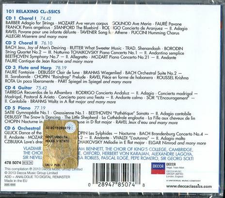 Relaxing Classics 101 - CD Audio - 2