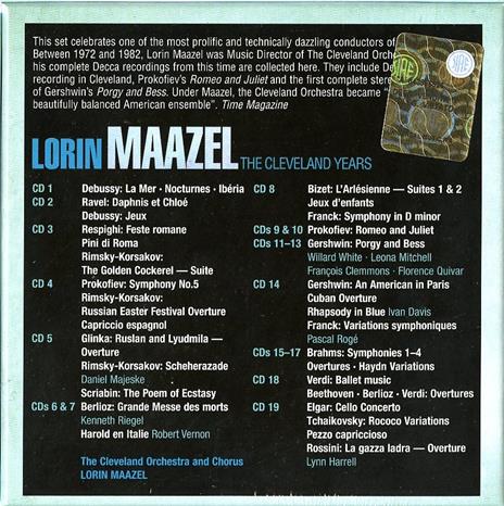 The Cleveland Years. Complete Recordings - CD Audio di Lorin Maazel,Cleveland Orchestra - 2