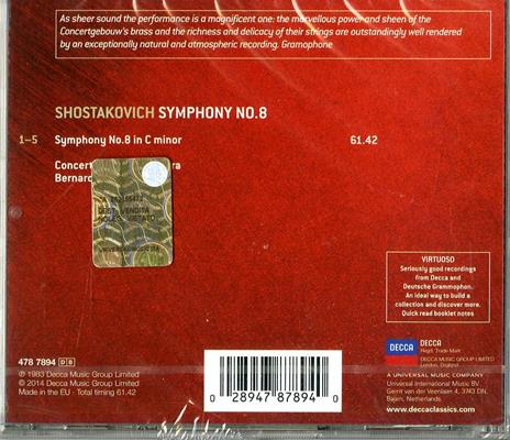 Sinfonia n.8 - CD Audio di Dmitri Shostakovich,Bernard Haitink,Royal Concertgebouw Orchestra - 2