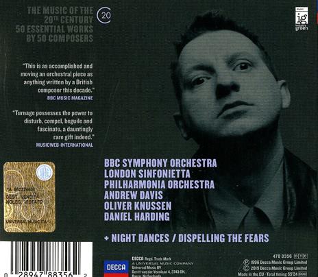 Your Rockaby - Night Dances - CD Audio di Sir Colin Davis,Mark-Anthony Turnage,BBC Symphony Orchestra - 2