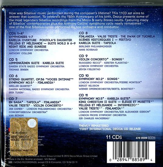 Great Performances - CD Audio di Jean Sibelius,London Symphony Orchestra,Anthony Collins - 2