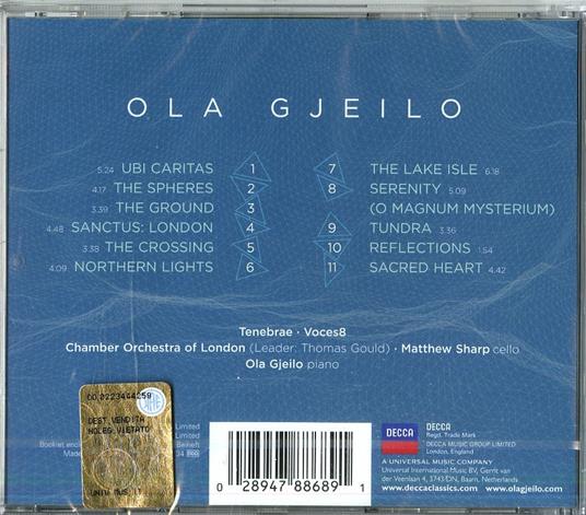 Ola Gjelio - CD Audio di Tenebrae,Voces8,Ola Gjeilo - 2