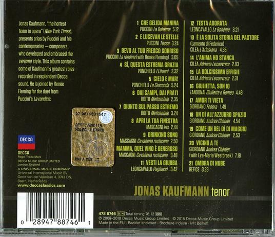 The Age of Puccini - CD Audio di Giacomo Puccini,Jonas Kaufmann - 2
