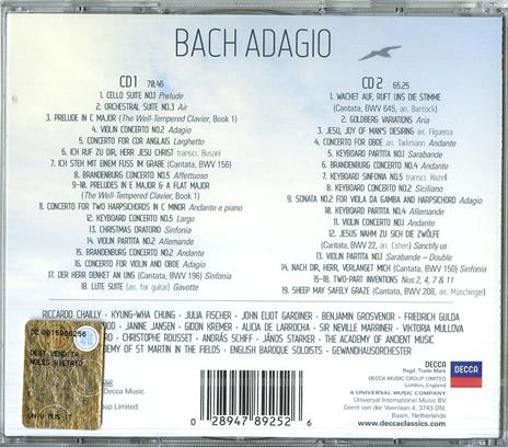 Adagio - CD Audio di Johann Sebastian Bach - 2