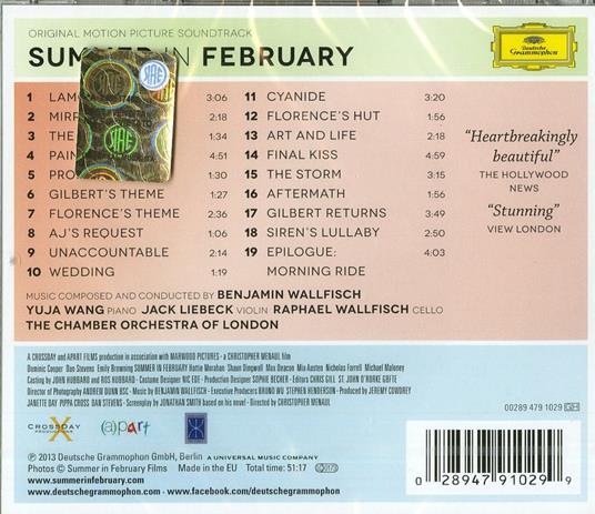 Summer in February (Colonna sonora) - CD Audio di Yuja Wang,Benjamin Wallfisch - 2