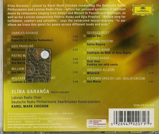 Meditation - CD Audio di Elina Garanca - 2